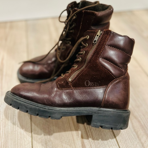 Unisex Orvis Leather and Suade Boots Men’s or Women’s Size 8 Mens Size 9 Womens Orvis Men main image 2